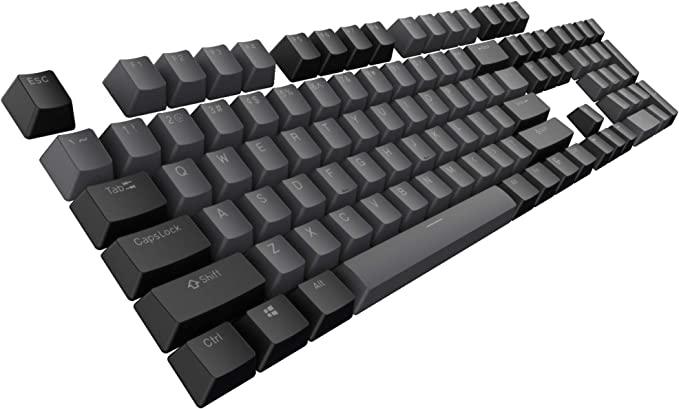 Tecware PBT 2-Tone Keycap Set For Mechanical Keyboard (Black/Grey) - DataBlitz