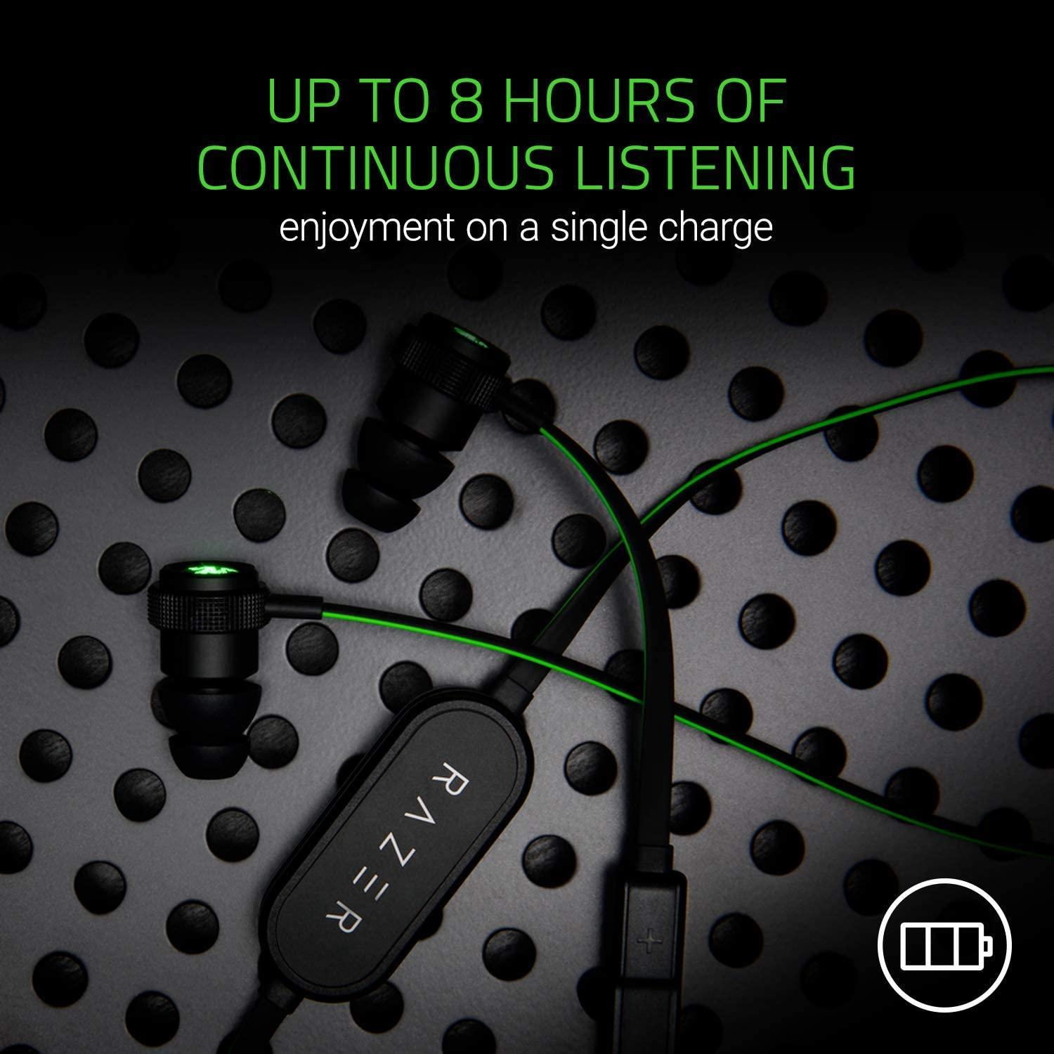 RAZER HAMMERHEAD BT WIRELESS IN-EAR GAMING & MUSIC HEADPHONES - DataBlitz
