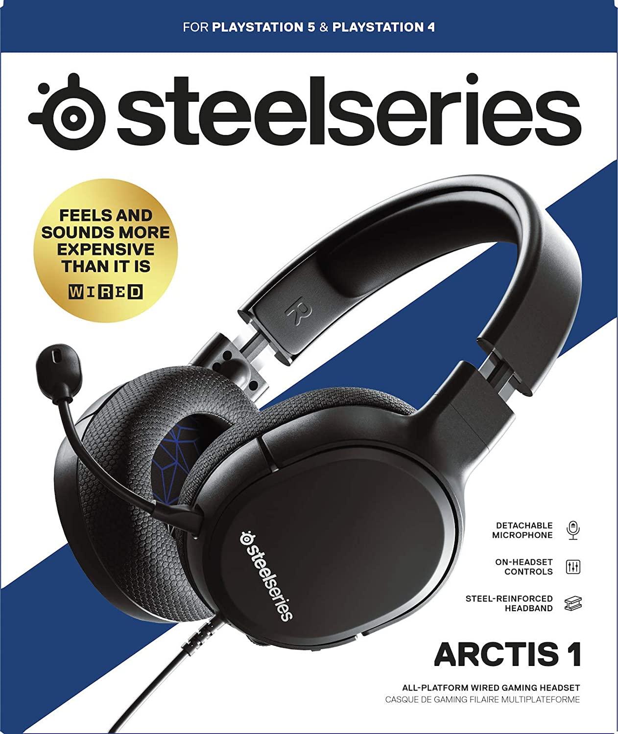 STEELSERIES ARCTIS 1 ALL-PLATFORM WIRED GAMING HEADSET (PS5/PS4/PC/XBOX/SWITCH) (PN61425) - DataBlitz