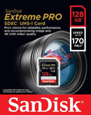 Sandisk Extreme Pro 128GB SDXC UHS-1 Card (SDSDXXY-128G-GN4IN) - DataBlitz
