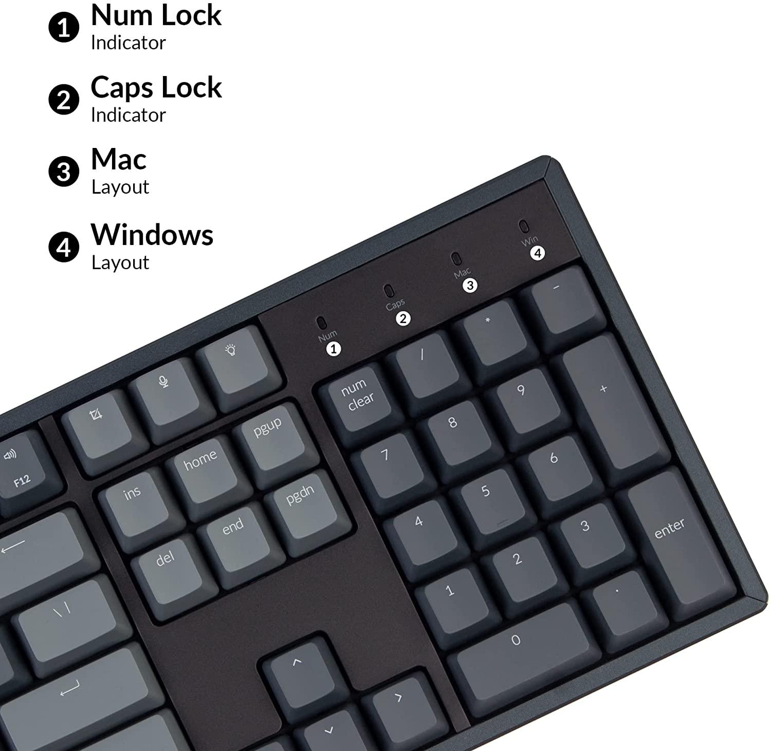 Keychron K10 Full Size RGB Backlight Aluminum Wireless Mechanical Keyboard