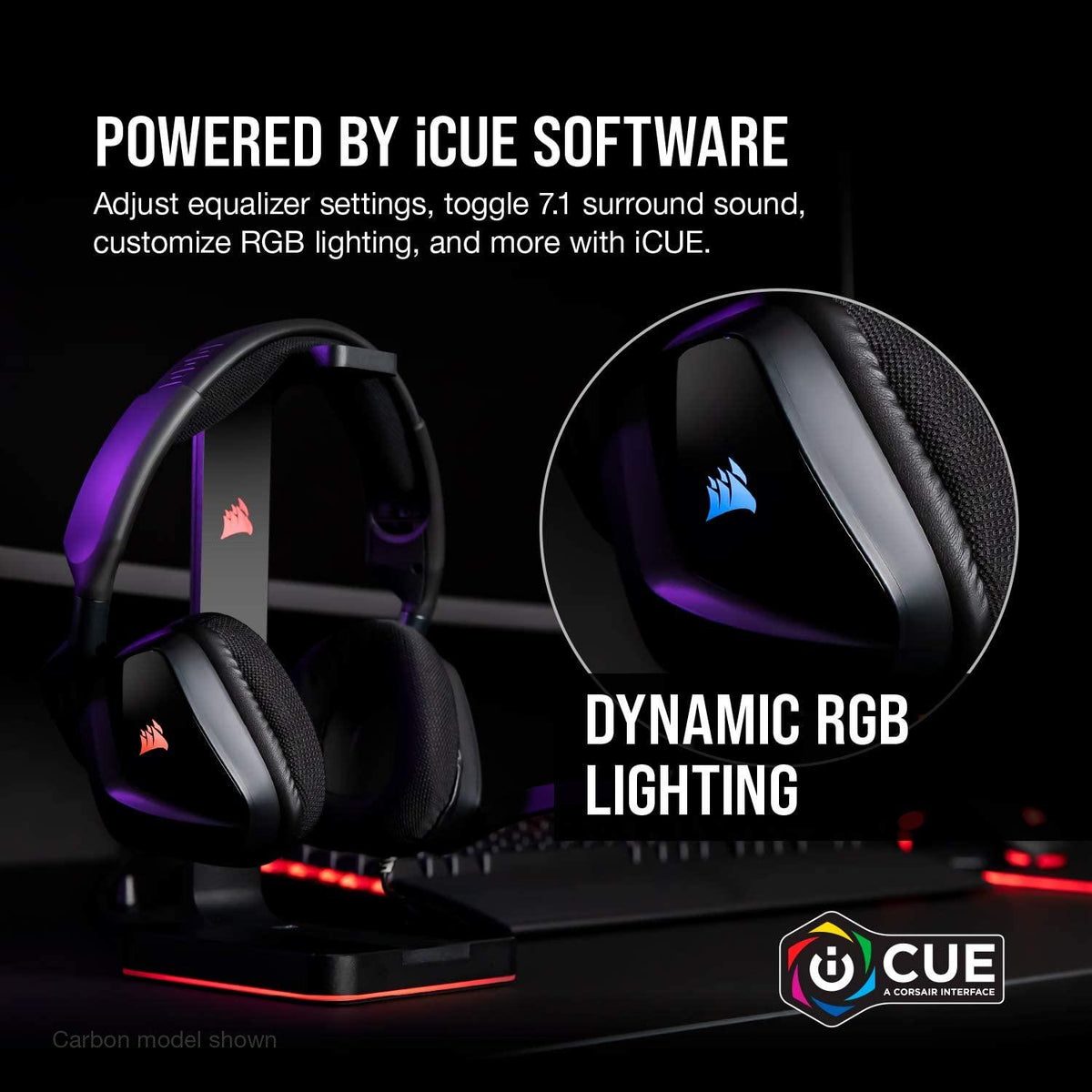 CORSAIR VOID RGB ELITE USB PREMIUM GAMING HEADSET WITH 7.1 SURROUND SOUND FOR PC (CARBON) - DataBlitz
