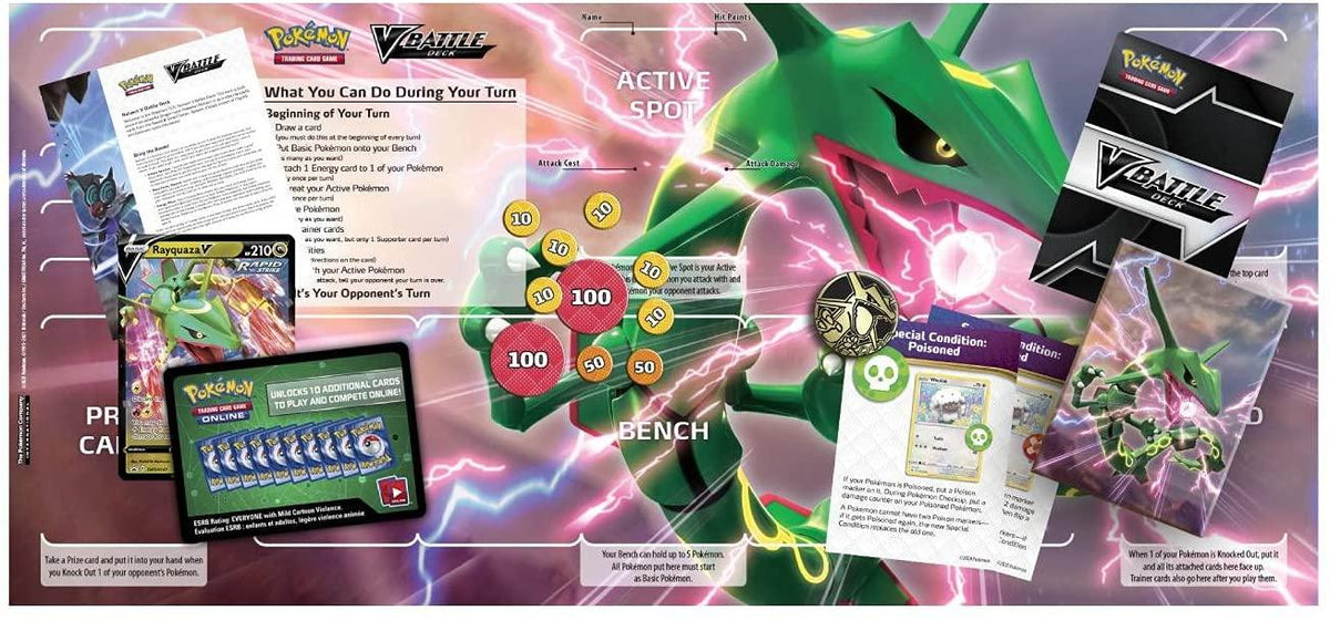 POKEMON TRADING CARD GAME V BATTLE DECK RAYQUAZA VS NOIVERN (290-80949) - DataBlitz