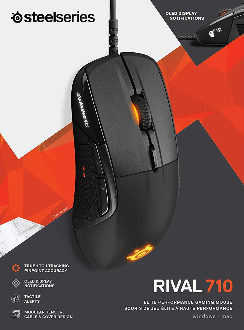STEELSERIES RIVAL 710 ELITE PERFORMANCE GAMING MOUSE (PN62334) - DataBlitz