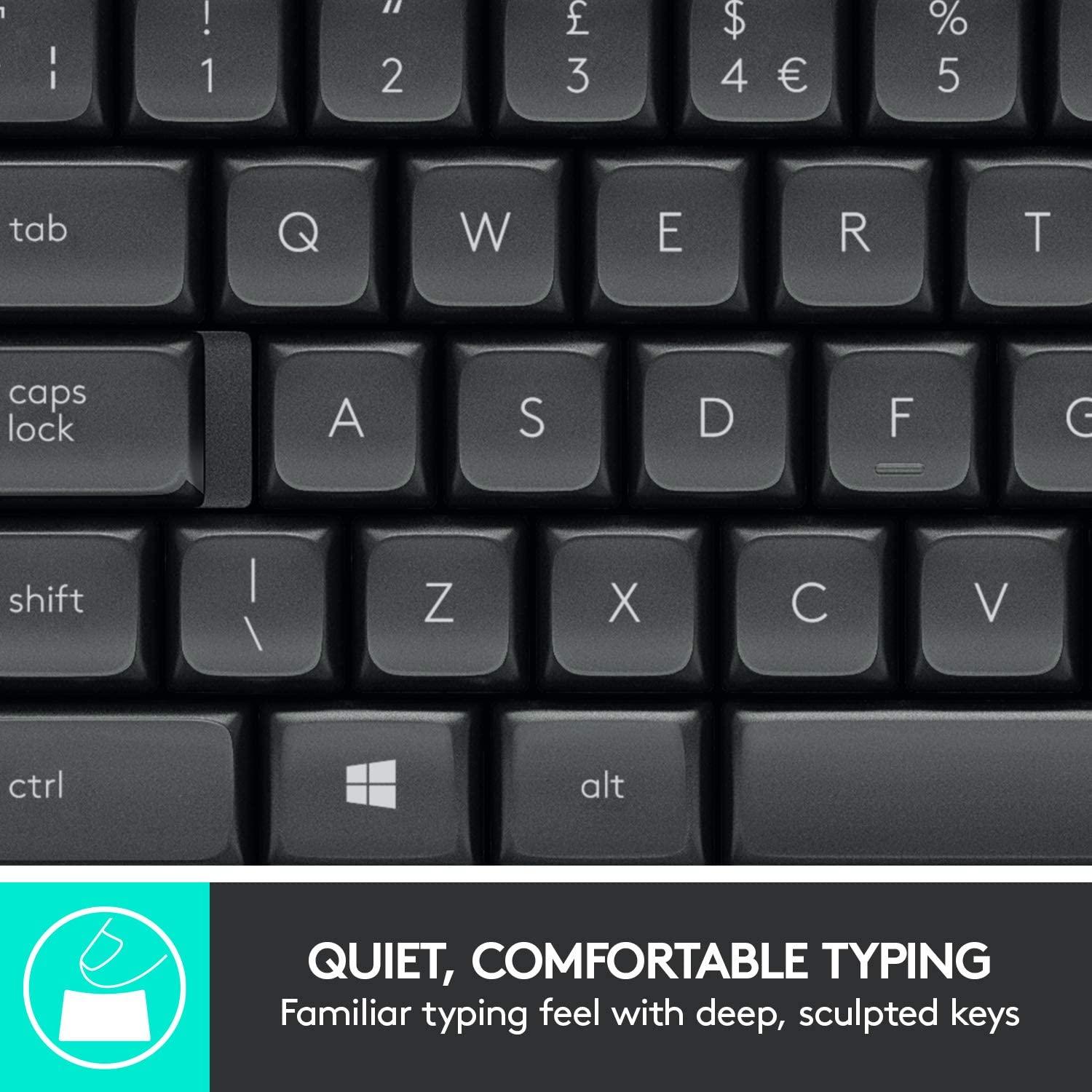 LOGITECH MK545 ADVANCED WIRELESS KEYBOARD AND MOUSE COMBO - DataBlitz