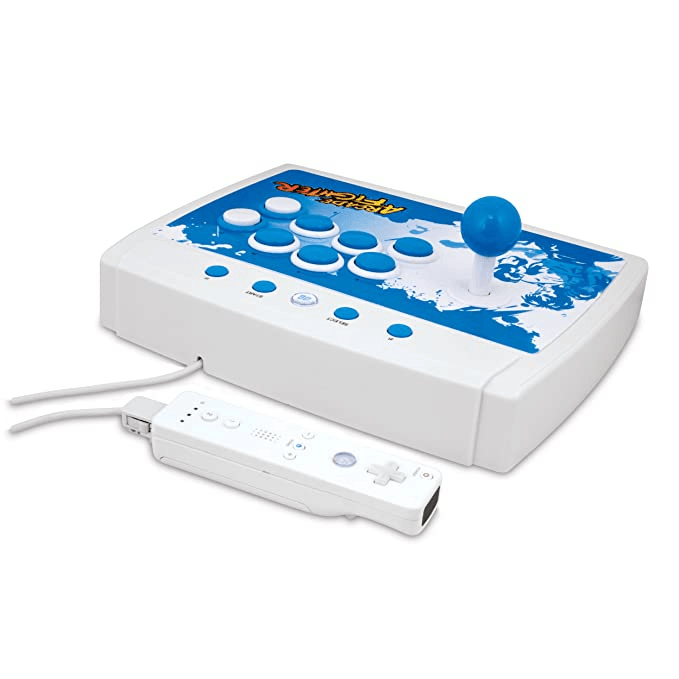 WII ARCADE FIGHTER WHITE/BLUE - DataBlitz
