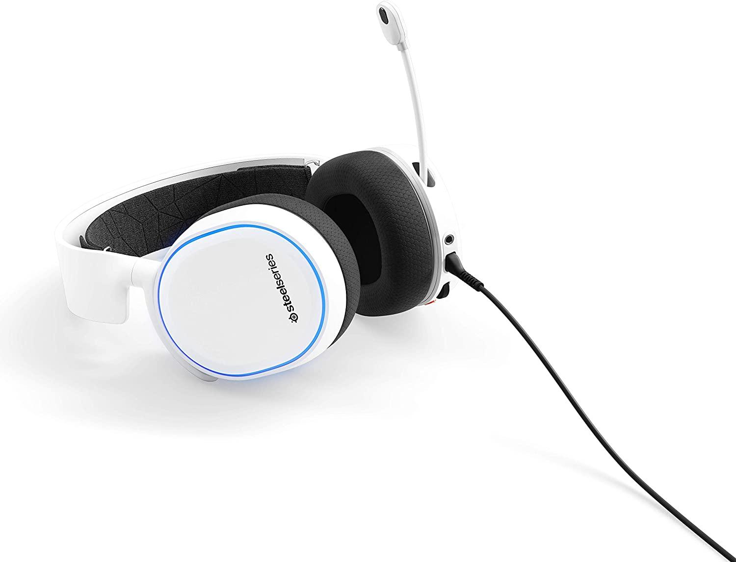 STEELSERIES ARCTIS 5 WHITE 7.1 SURROUND RGB GAMING HEADSET 2019 EDITION (PN61507) - DataBlitz