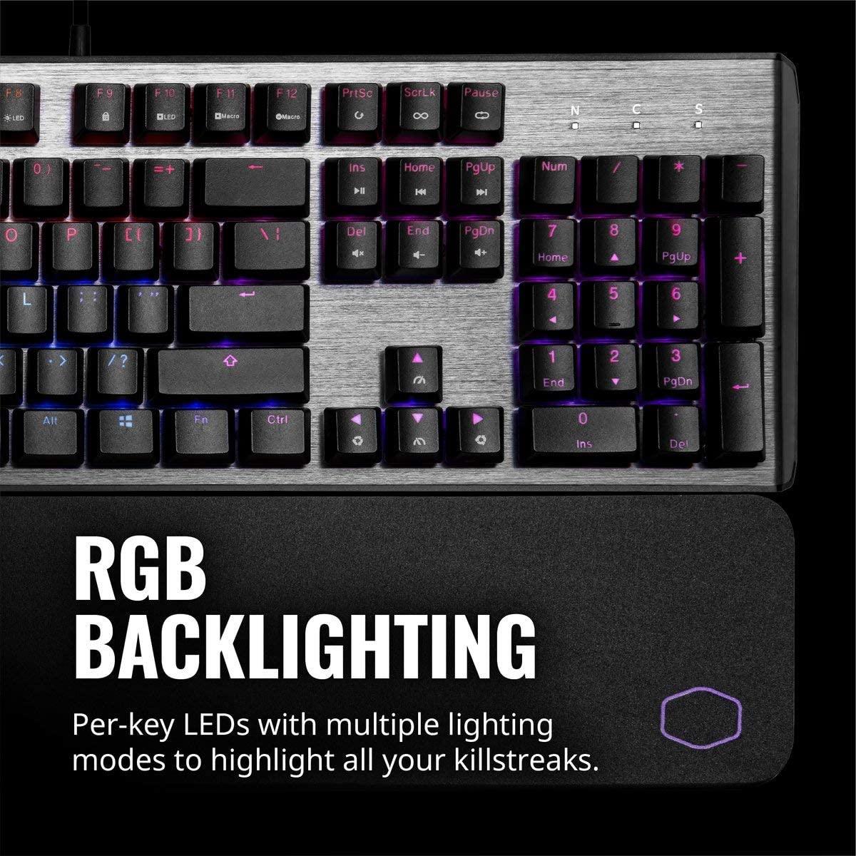 COOLER MASTER CK550 V2 FULL RGB MECHANICAL GAMING KEYBOARD AND WRIST REST (BLUE TACTILE CLICKY) - DataBlitz