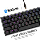 COOLER MASTER SK622 WIRELESS 60% MECHANICAL KEYBOARD SPACE GRAY WITH LOW PROFILE SWITCHES (BLUE RGB CLICKY) - DataBlitz