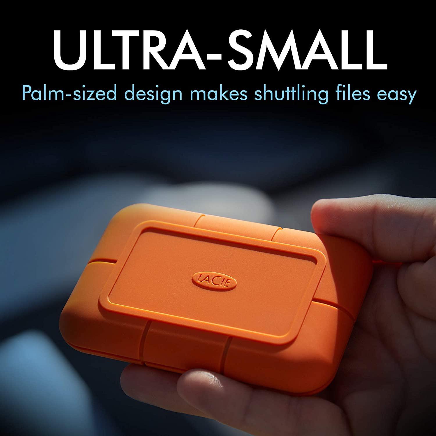 SEAGATE LACIE 500GB RUGGED USB 3.1 GEN. 2 TYPE-C HIGH PERFORMANCE PORTABLE EXTERNAL SSD (STHR500800) - DataBlitz