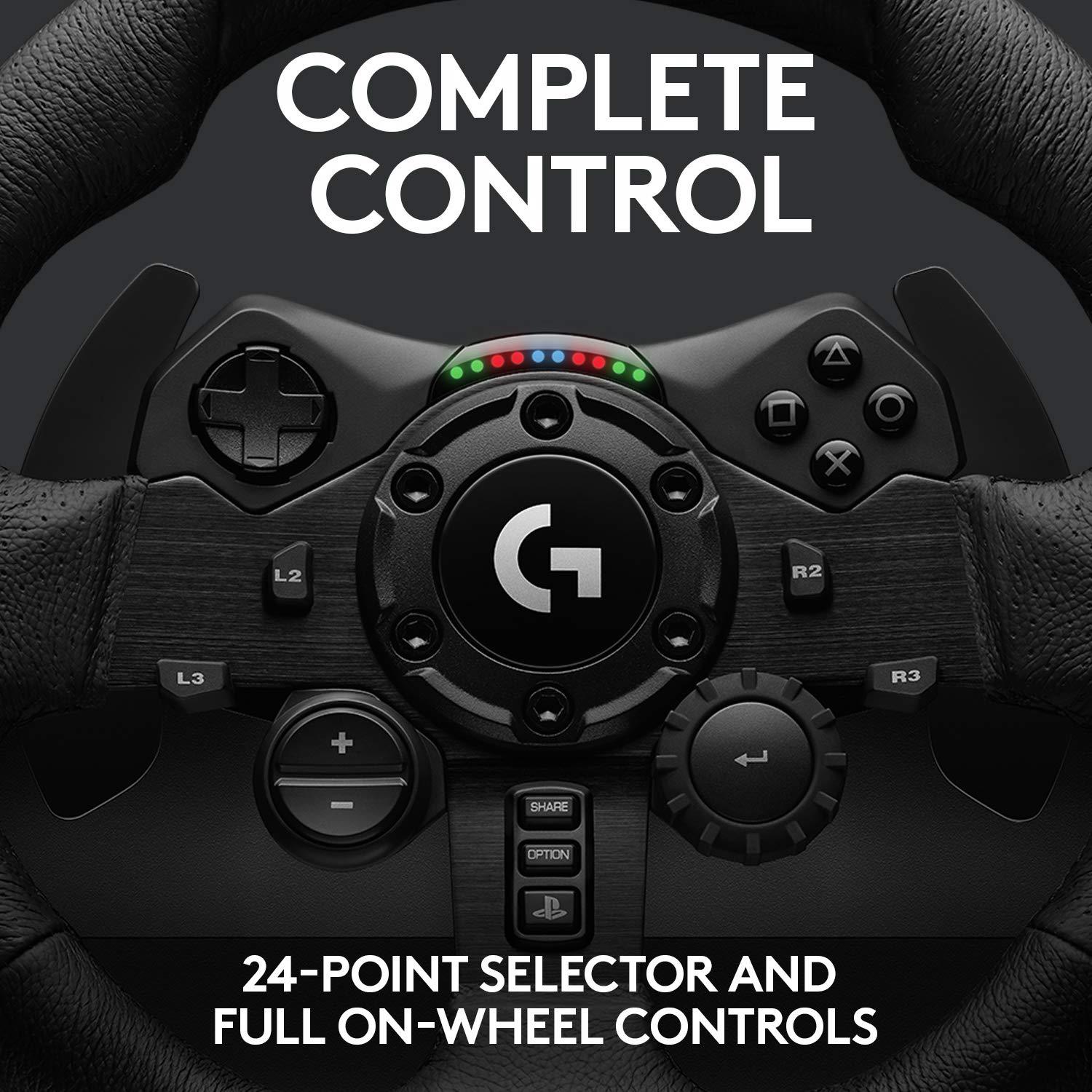 LOGITECH G923 TRUEFORCE RACING WHEEL AND PEDALS FOR PS4/PC - DataBlitz