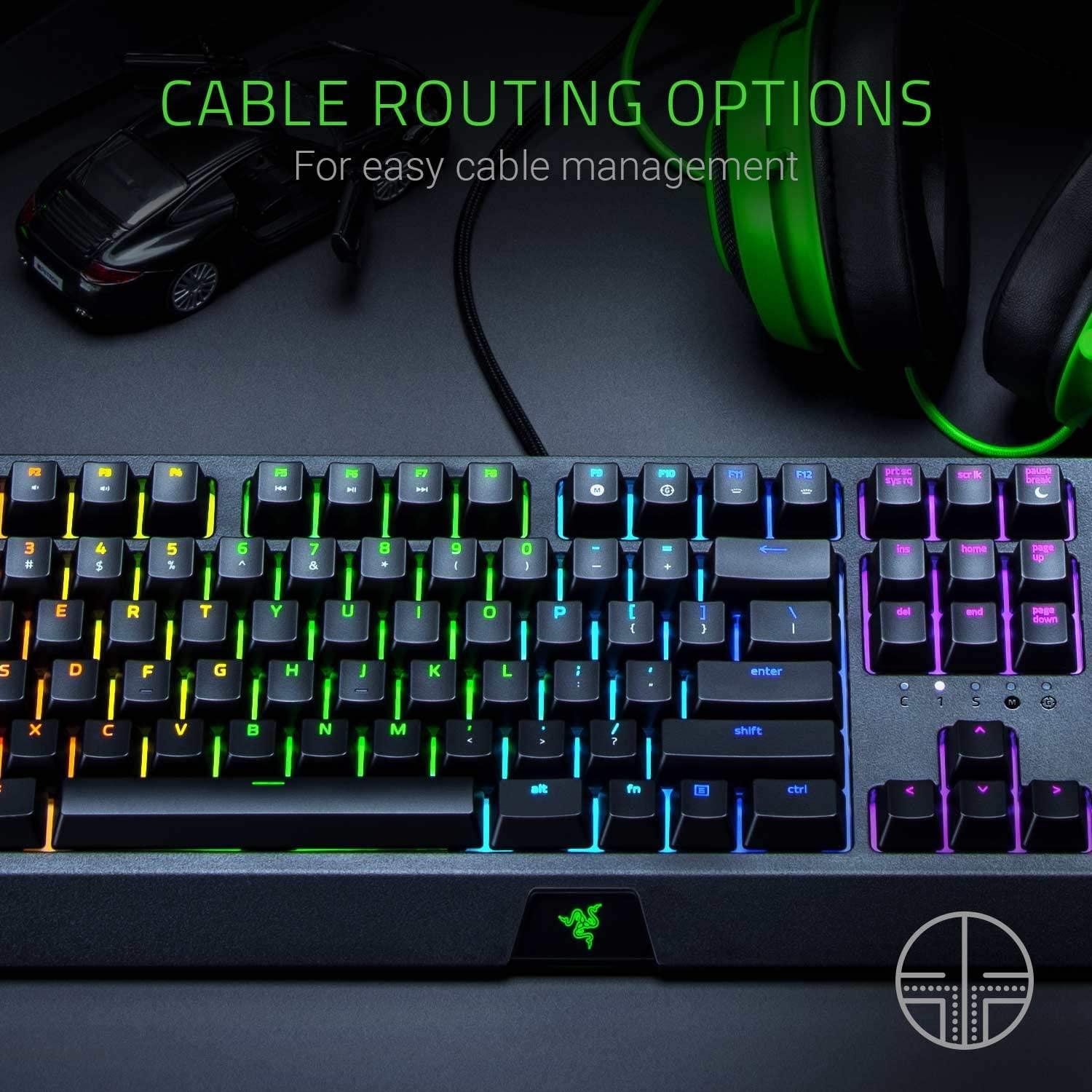 RAZER BLACKWIDOW MECHANICAL GAMING KEYBOARD (GREEN SWITCH) - DataBlitz