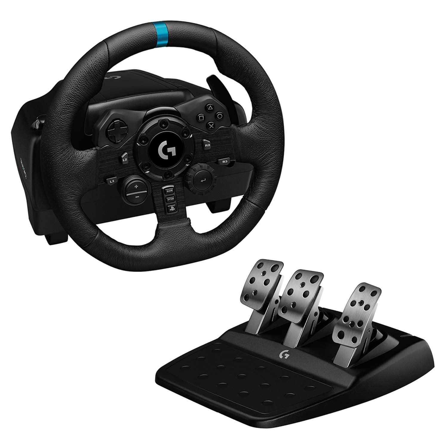 LOGITECH G923 TRUEFORCE RACING WHEEL AND PEDALS FOR PS4/PC - DataBlitz