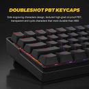 KEMOVE DK61 SHADOW BLACK HOT-SWAPPABLE RGB BACKLIT WIRED/BLUETOOTH MECHANICAL KEYBOARD (GATERON BLUE SWITCH) - DataBlitz