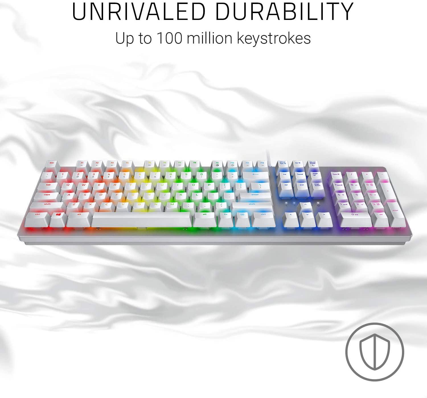 RAZER HUNTSMAN OPTO-MECHANICAL GAMING KEYBOARD (LIGHT &CLICKY) (MERCURY) - DataBlitz