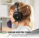 CORSAIR HS50 PRO STEREO GAMING HEADSET GREEN FOR XB1/PC/MAC/MOBILE/NINTENDO SWITCH - DataBlitz