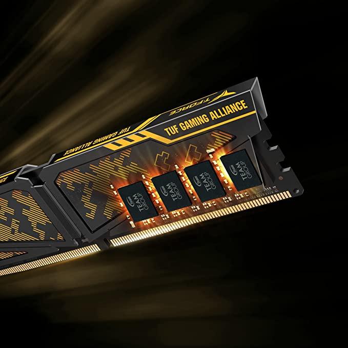 TEAMGROUP T-FORCE VULCAN TUF Gaming Alliance 16GB KIT (2X8GB) DDR4 3600 MHZ Gaming Memory (TLTYD416G3600HC18JDC01) - DataBlitz