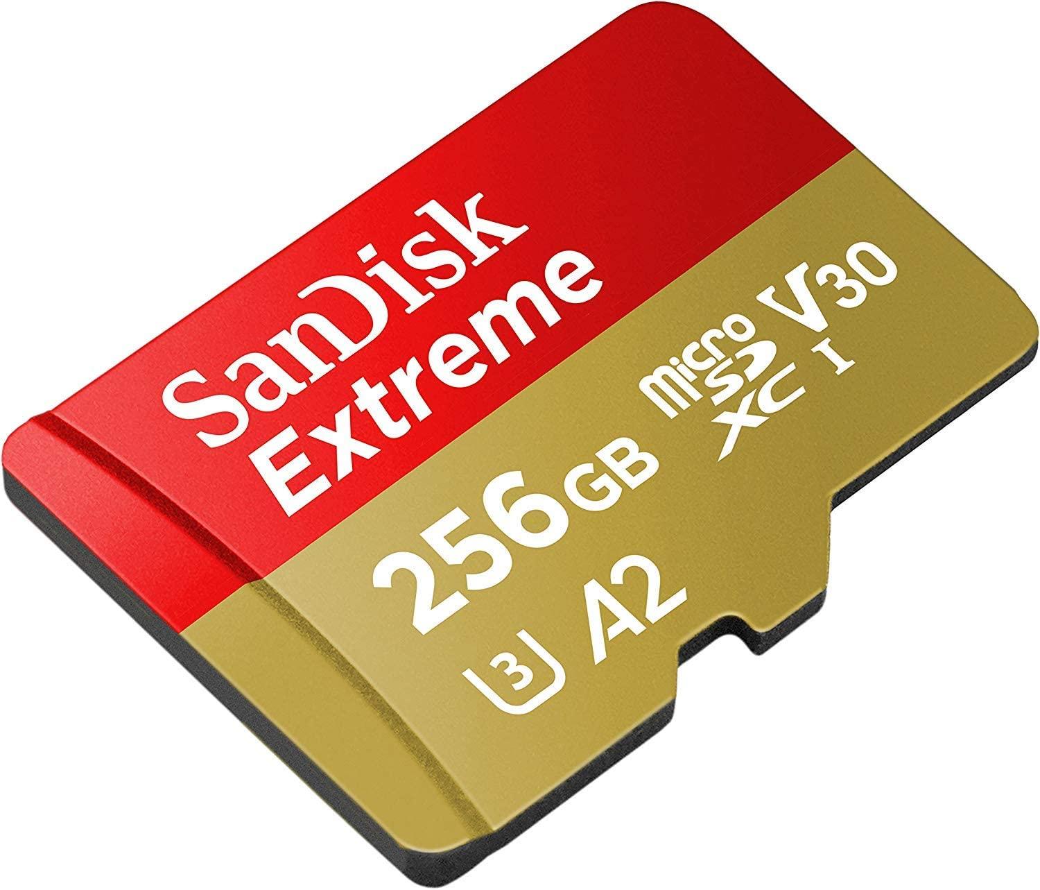 SANDISK Extreme 256GB UHS-1 160MB/S MICROSD Card (SDSQXA1-256G-GN6MN) - DataBlitz
