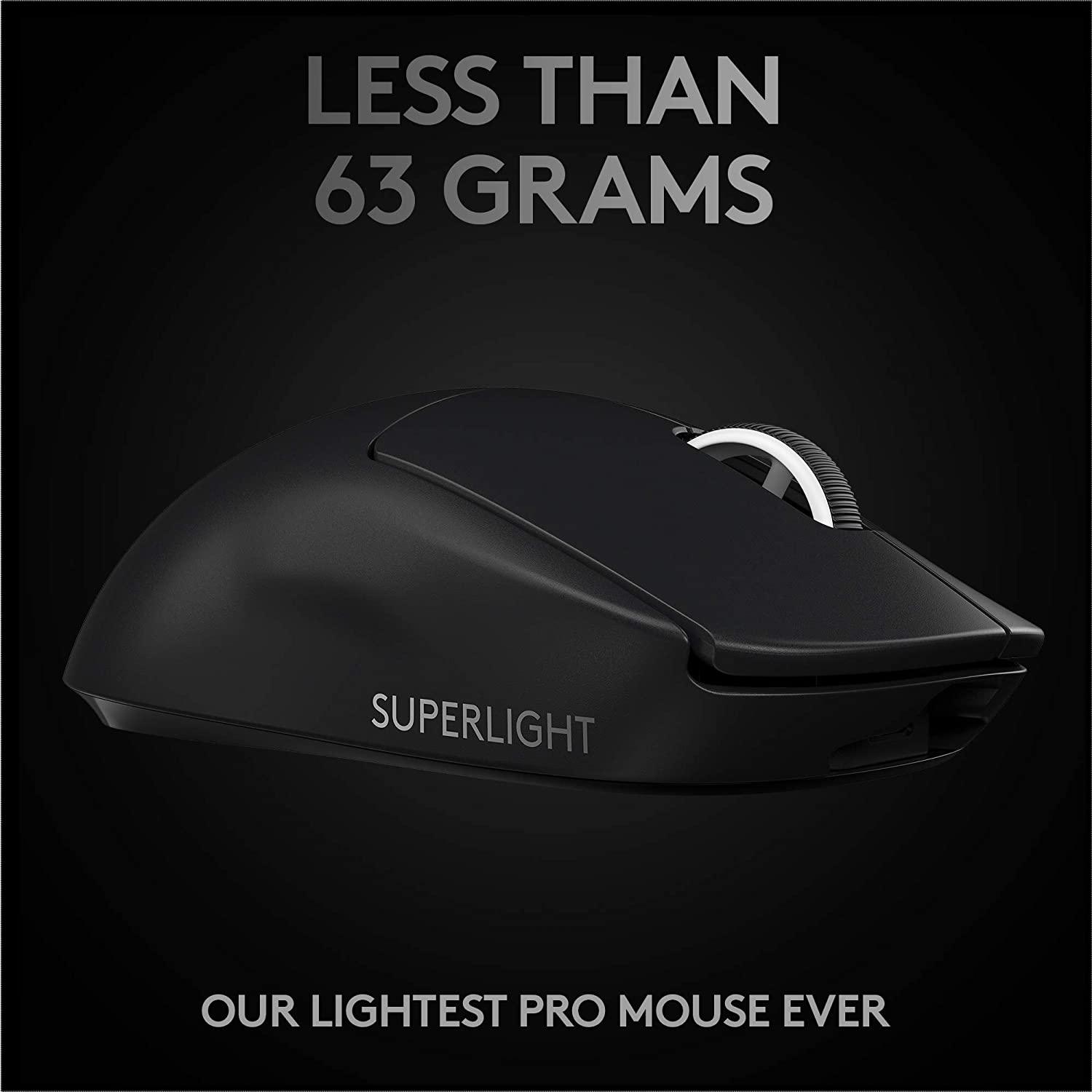 LOGITECH PRO X SUPERLIGHT WIRELESS GAMING MOUSE (BLACK) - DataBlitz