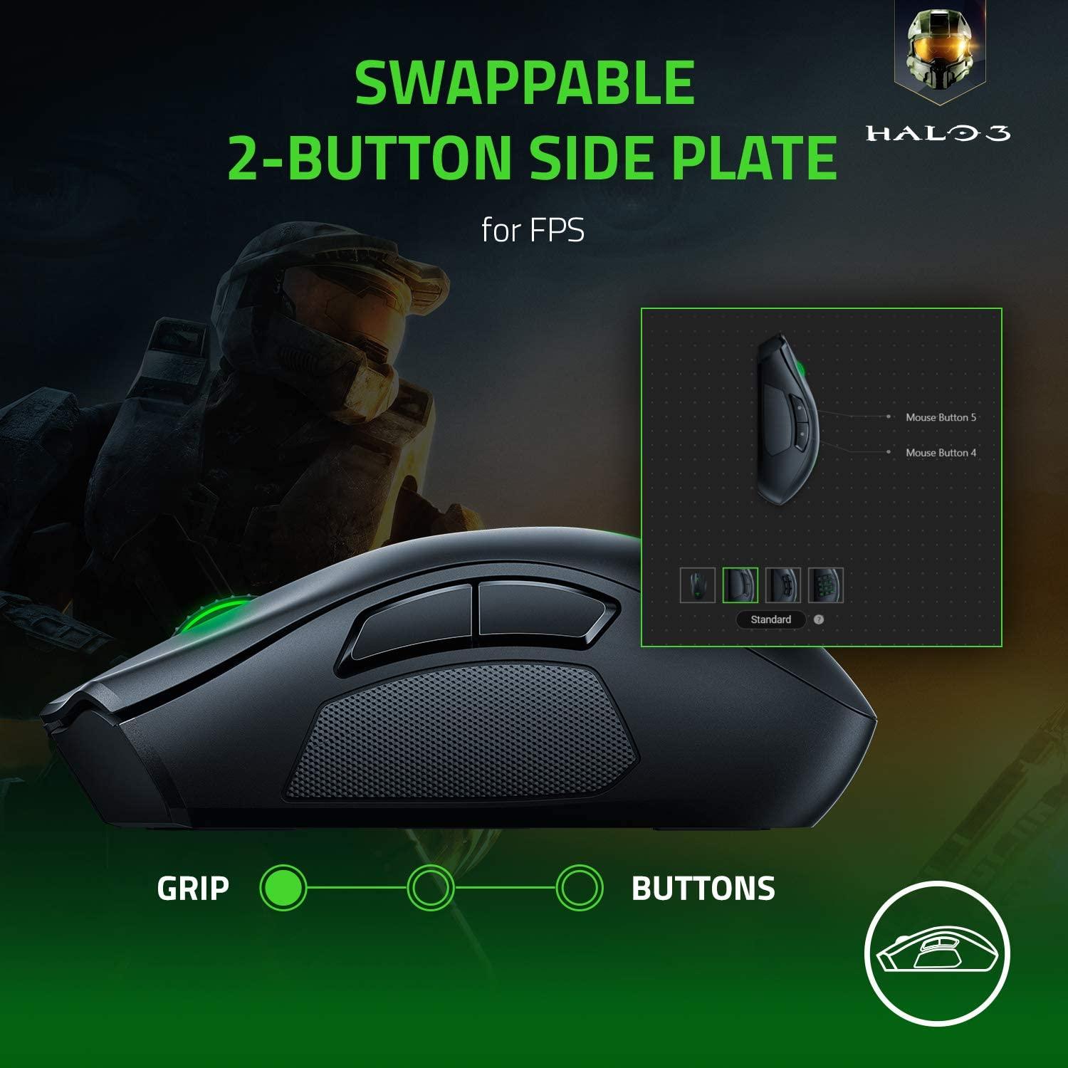 RAZER NAGA PRO MODULAR WIRELESS GAMING MOUSE - DataBlitz