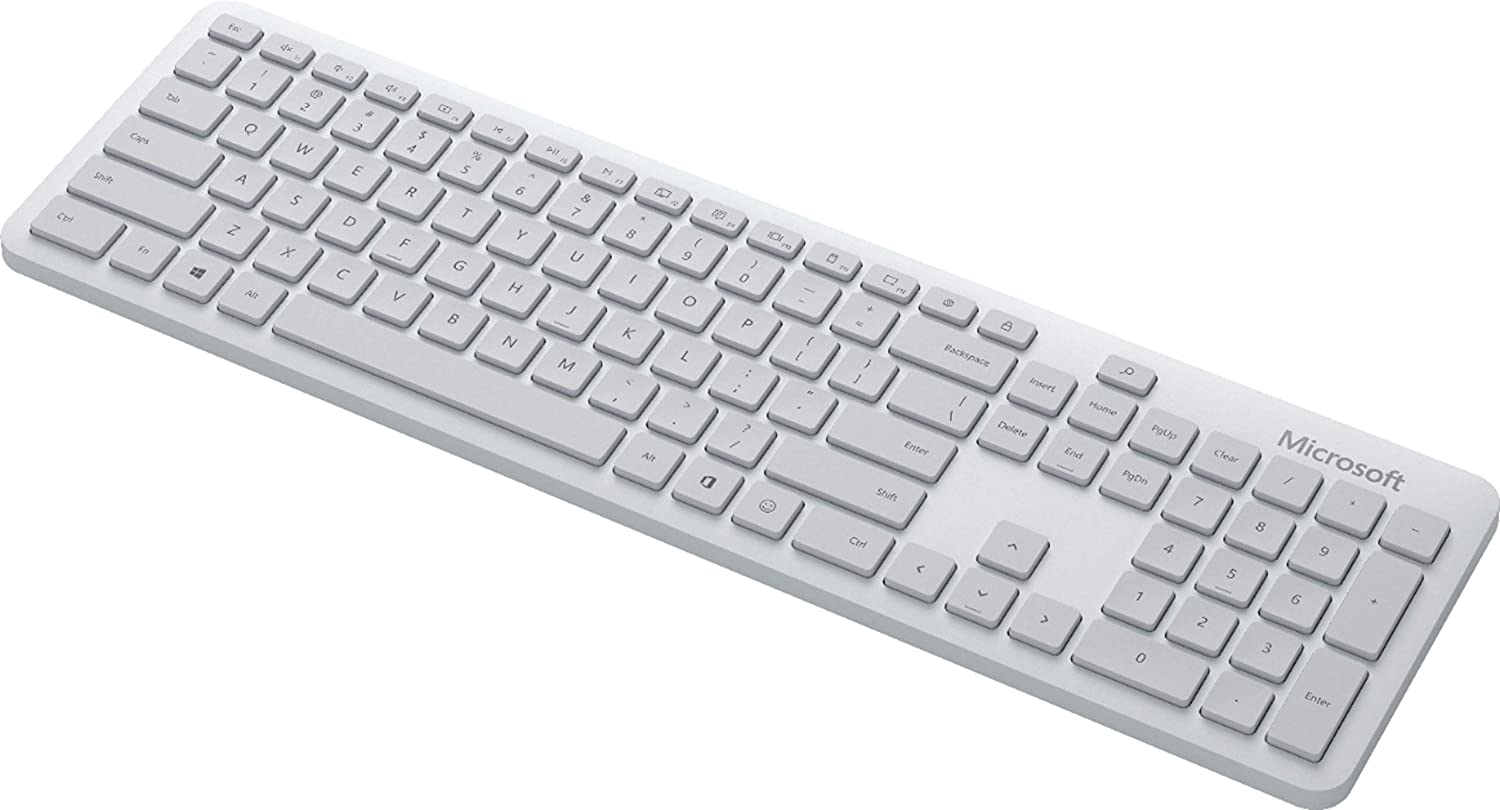 Microsoft Bluetooth Desktop Keyboard Mouse Combo (Glacier) (QHG-00047)