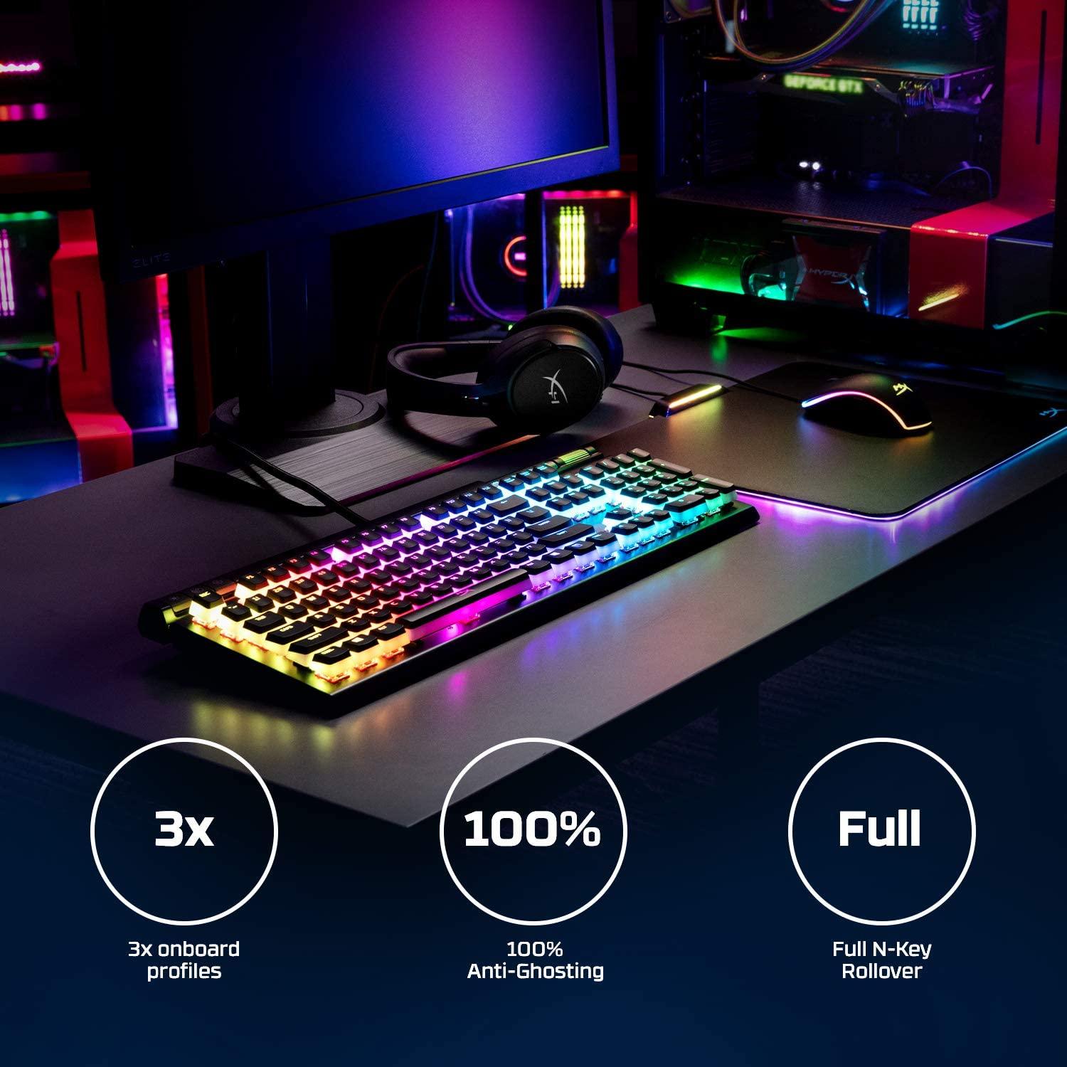 HYPERX ALLOY ELITE 2 RGB MECHANICAL GAMING KEYBOARD (RED LINEAR) - DataBlitz