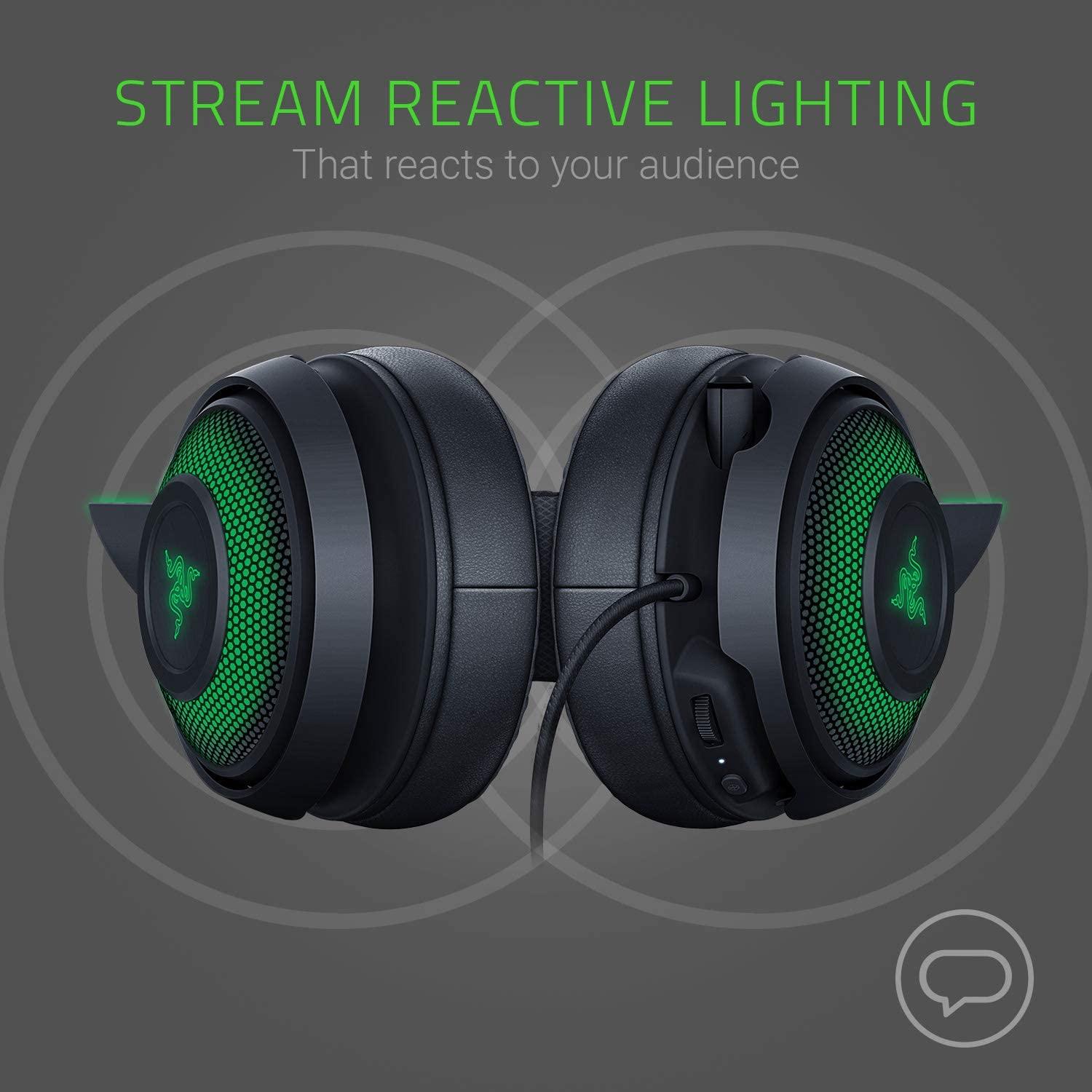Razer Kraken Kitty Edition Razer Chroma USB Gaming Headset (Black)- DataBlitz