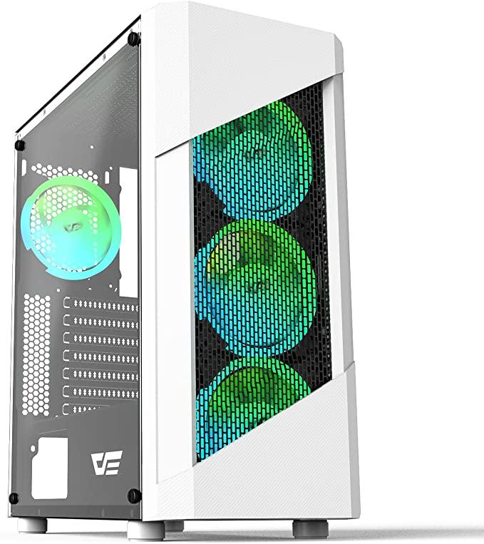 Darkflash Pollux PC Gaming Case (White) - DataBlitz