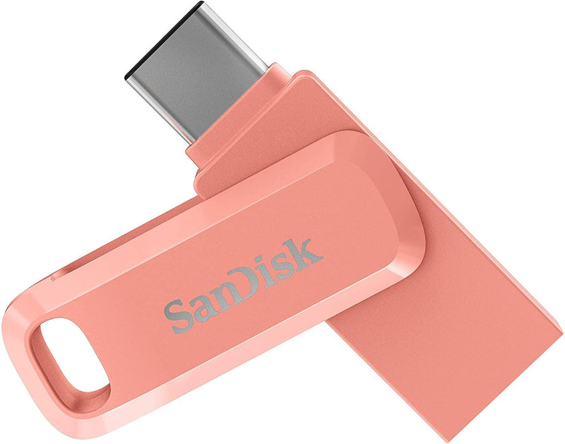 SANDISK ULTRA DUAL DRIVE GO USB 3.1 TYPE-C 512GB FLASH DRIVE (PEACH) - DataBlitz