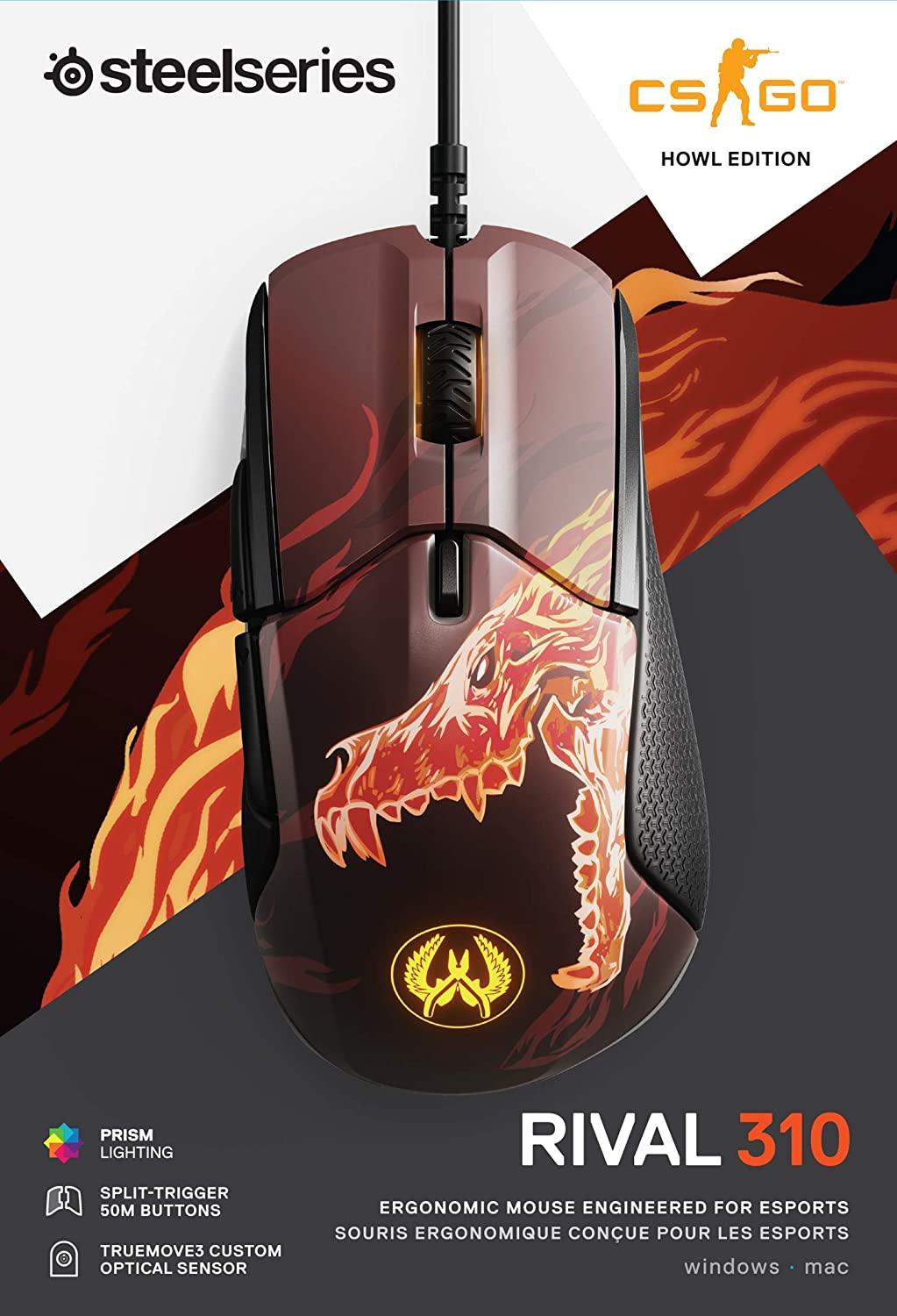 STEELSERIES RIVAL 310 CS:GO HOWL EDITION ERGONOMIC MOUSE ENGINEERED FOR ESPORTS (PN62434) - DataBlitz