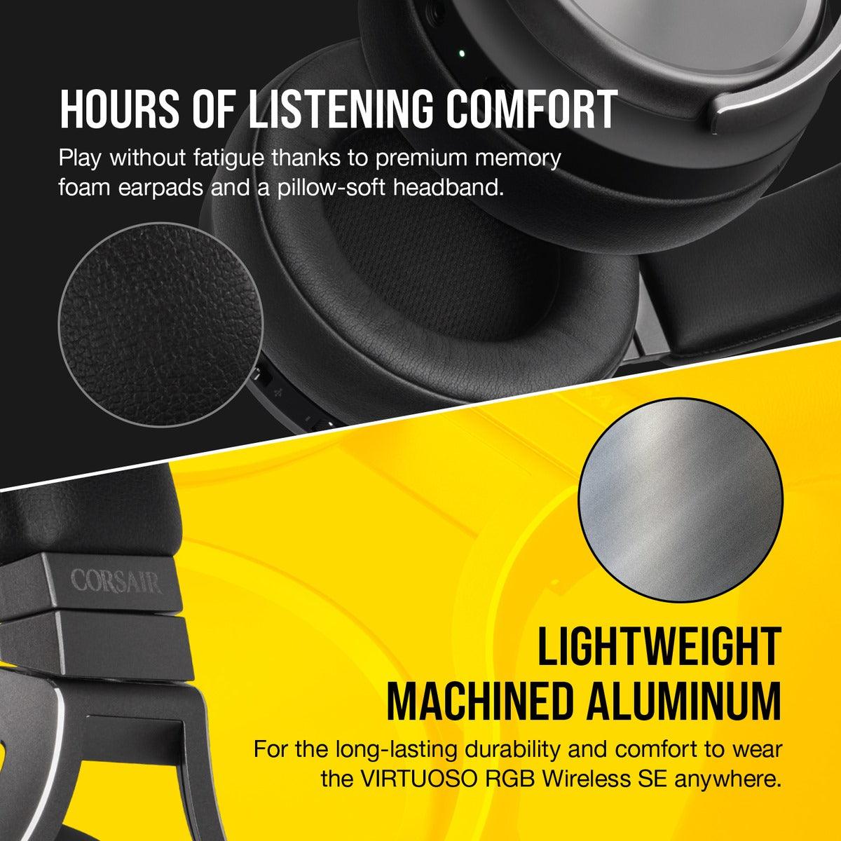 CORSAIR VIRTUOSO RGB WIRELESS SE HIGH-FIDELITY GAMING HEADSET GUNMETAL (PC/PS4) - DataBlitz