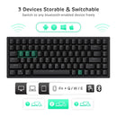 ROYAL KLUDGE RK84 TRI-MODE RGB 84 KEYS HOT SWAPPABLE MECHANICAL KEYBOARD BLACK (BROWN SWITCH) - DataBlitz