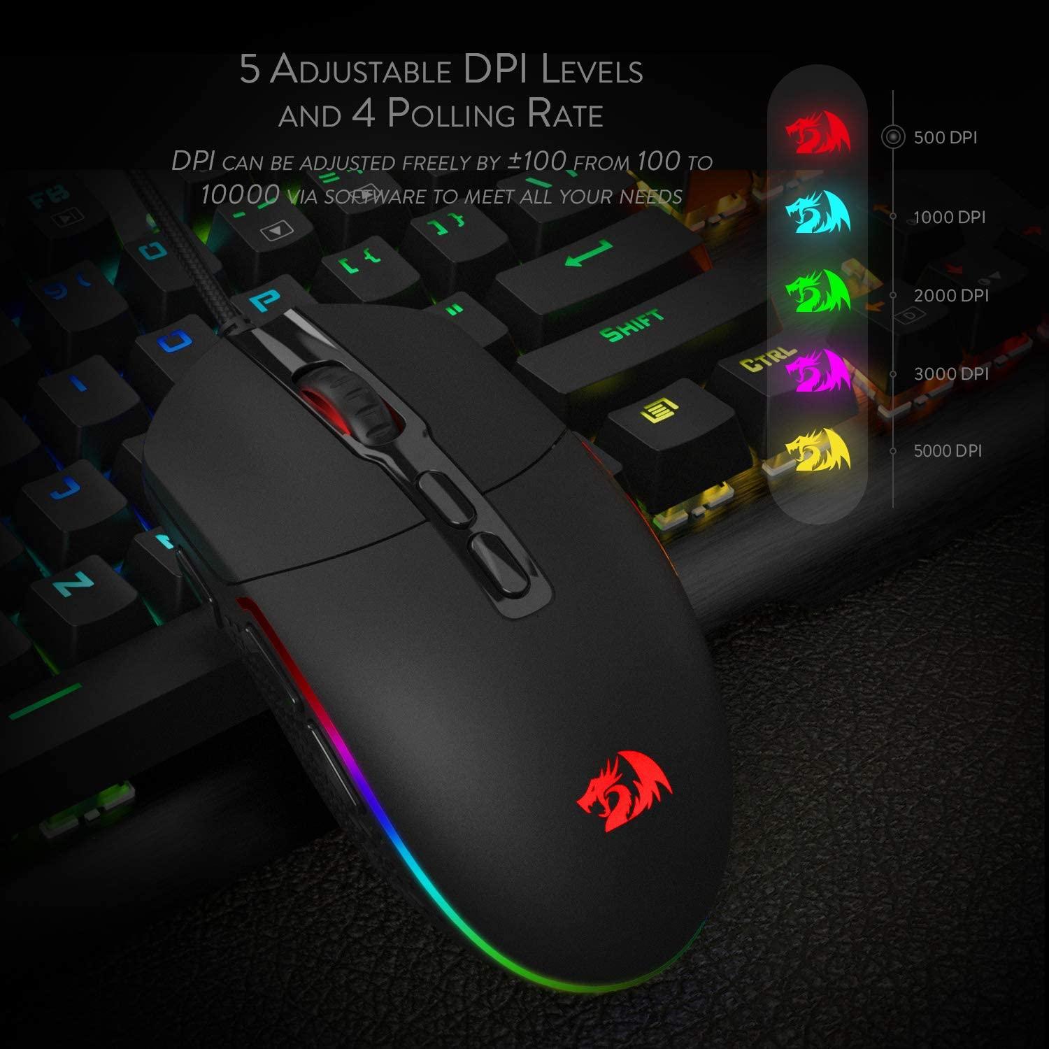 REDRAGON INVADER GAMING MOUSE (M719-RGB) - DataBlitz