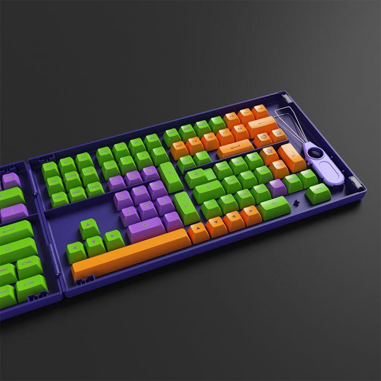 DATABLITZ ECOMMERCE | AKKO EVA-01 THEMED PBT KEYCAPS SET ASA 158 KEYS