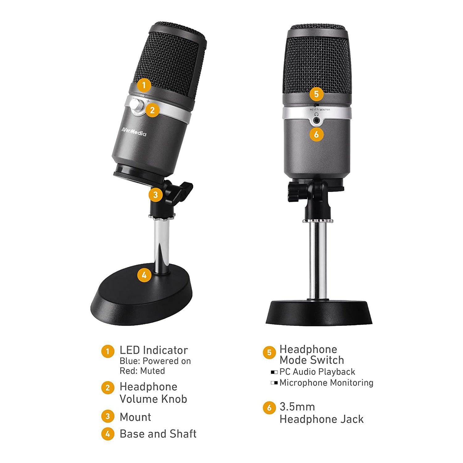 AVERMEDIA AM310 USB MICROPHONE - DataBlitz