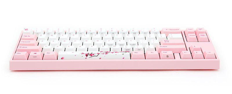 DUCKY MIYA PRO SAKURA PINK LED PBT MECHANICAL KEYBOARD CHERRY MX RED (MY68NR1P/PP88V) - DataBlitz