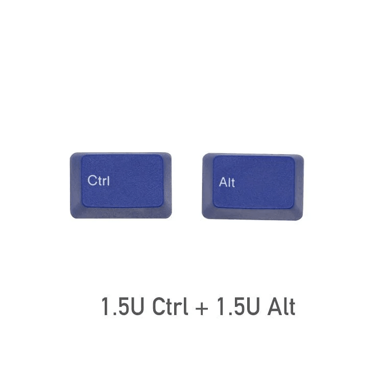 TAIHAO DOUBLE SHOT ABS KEYCAPS SET FOR CHERRY MX SWITCH (104-KEYS) (BLUE) (C01BU101) - DataBlitz