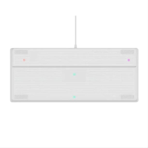 Aula Wind F3061 Membrane RGB TKL Wired Silicone Keyboard (White) - DataBlitz