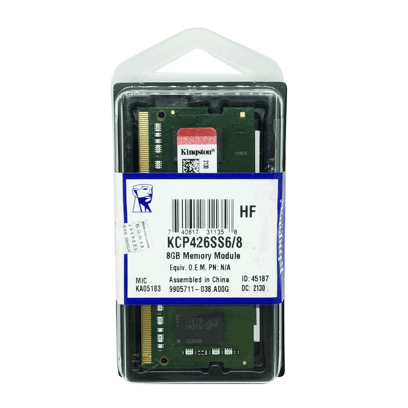 KINGSTON 8GB DDR4 2666MHZ MEMORY MODULE (KCP426SS6/8) - DataBlitz