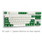 Taihao Double Shot ABS-Cubic Profile Keycaps Set For Cherry MX Switch (116-Keys) (White-Green) (T01WH205) - DataBlitz