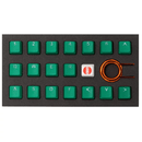 TAIHAO RUBBER DOUBLE SHOT BACKLIT GAMING KEYCAPS SET FOR CHERRY MX SWITCH TYPE (18-KEYS) (GREEN) - DataBlitz