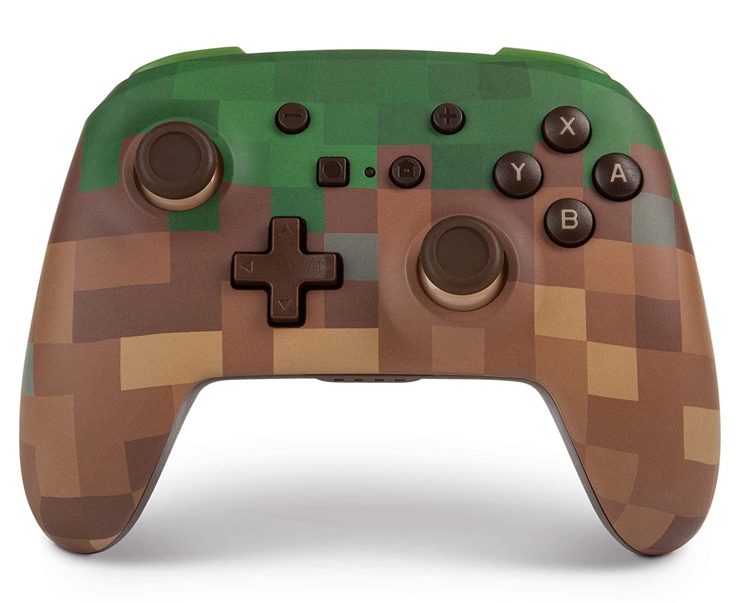 POWER A NSW ENHANCED WIRELESS CONTROLLER MINECRAFT GRASS BLOCK FOR N-SWITCH / SWITCH LITE - DataBlitz