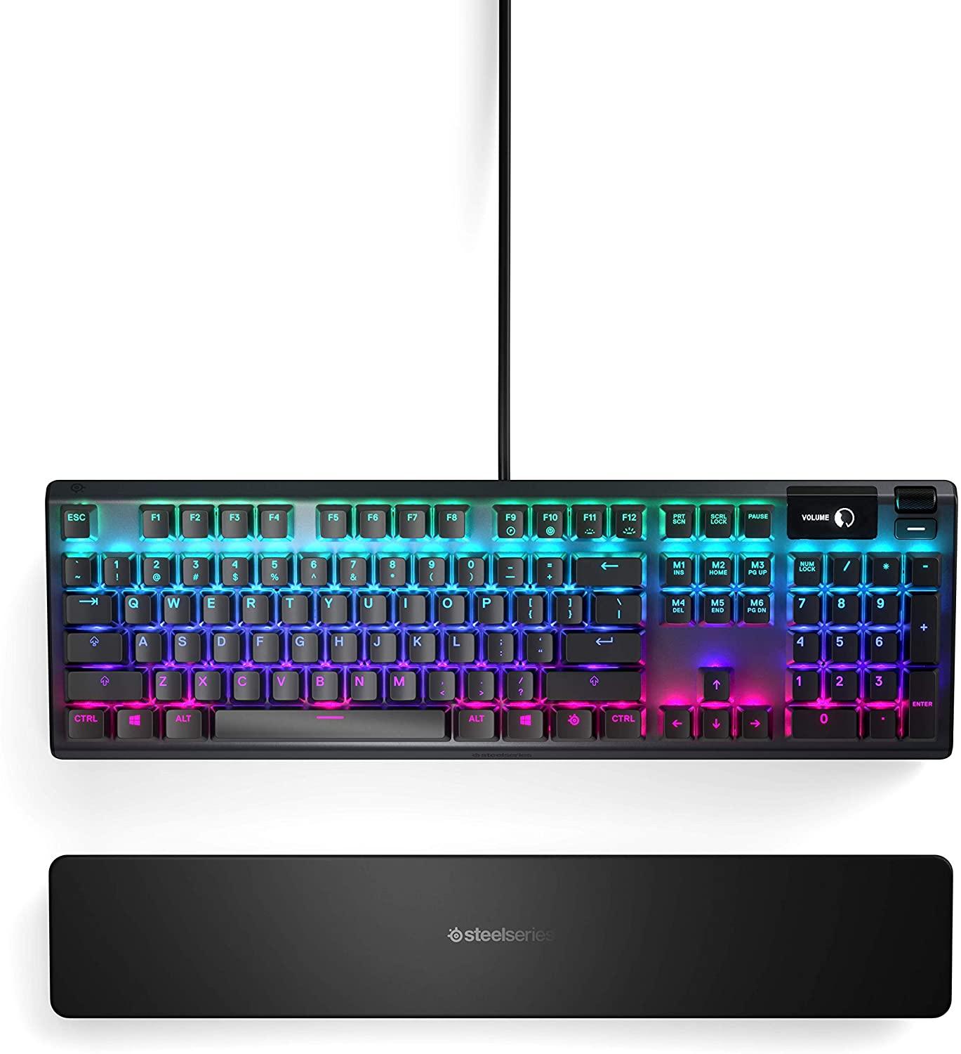 STEELSERIES APEX 5 HYBRID MECHANICAL GAMING KEYBOARD (PC/MAC/XBOXONE/PS4) (US64532) - DataBlitz