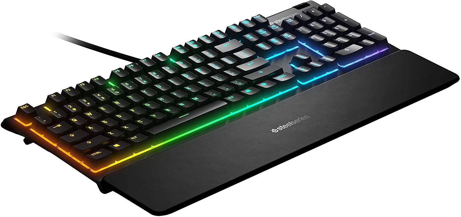 STEELSERIES APEX 3 RGB GAMING KEYBOARD WHISPER QUIET (PC/MAC/XBOXONE/PS4) (US64795) - DataBlitz