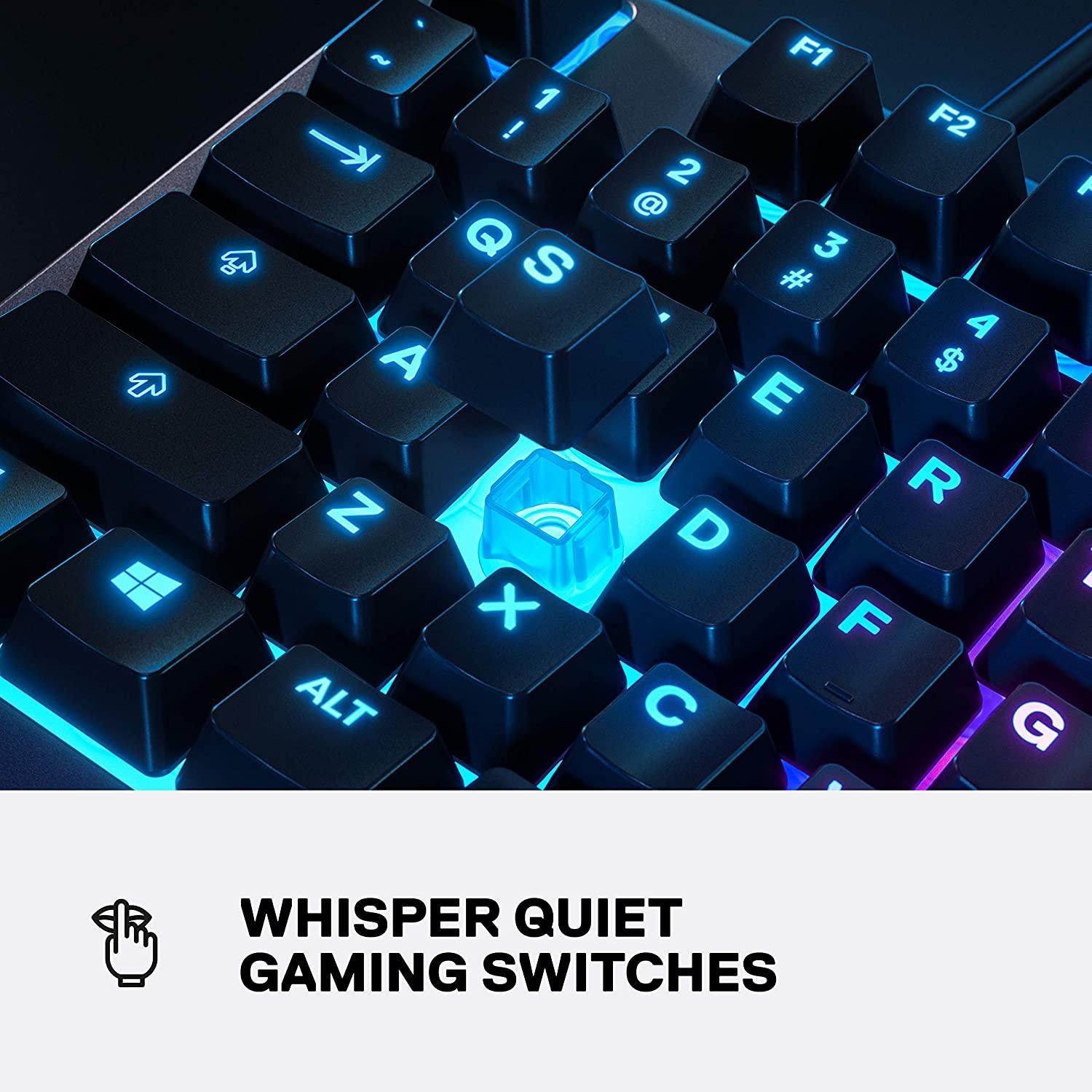 STEELSERIES APEX 3 RGB GAMING KEYBOARD WHISPER QUIET (PC/MAC/XBOXONE/PS4) (US64795) - DataBlitz