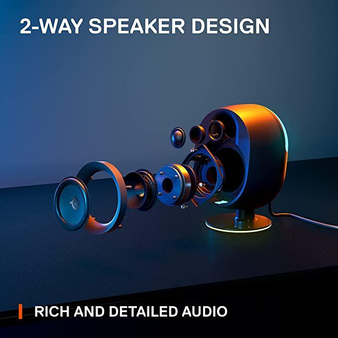 Steelseries Arena 7 Illuminated 2.1 Gaming Speakers (PN61541) - DataBlitz