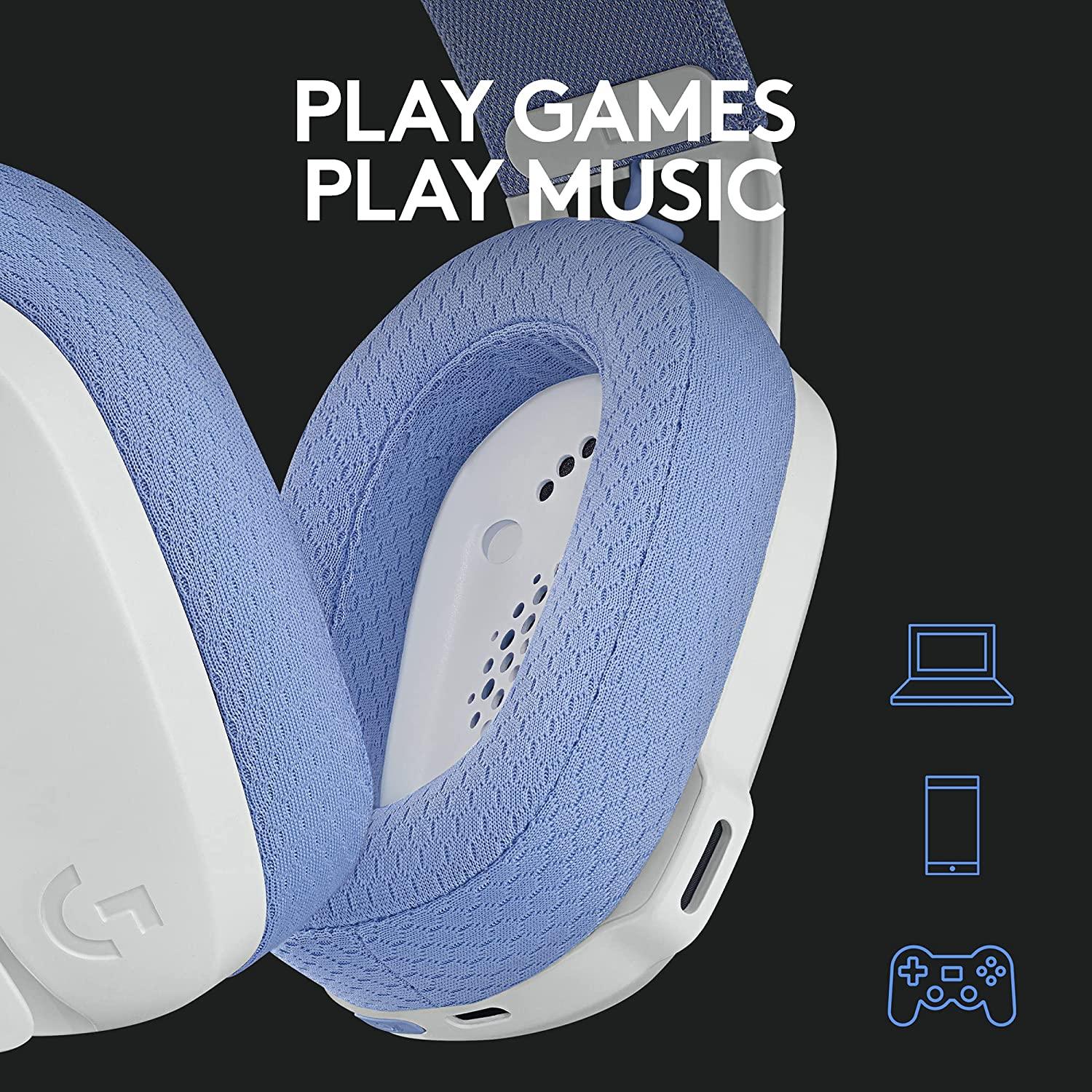 LOGITECH G435 LIGHTSPEED WIRELESS GAMING HEADSET (WHITE) - DataBlitz