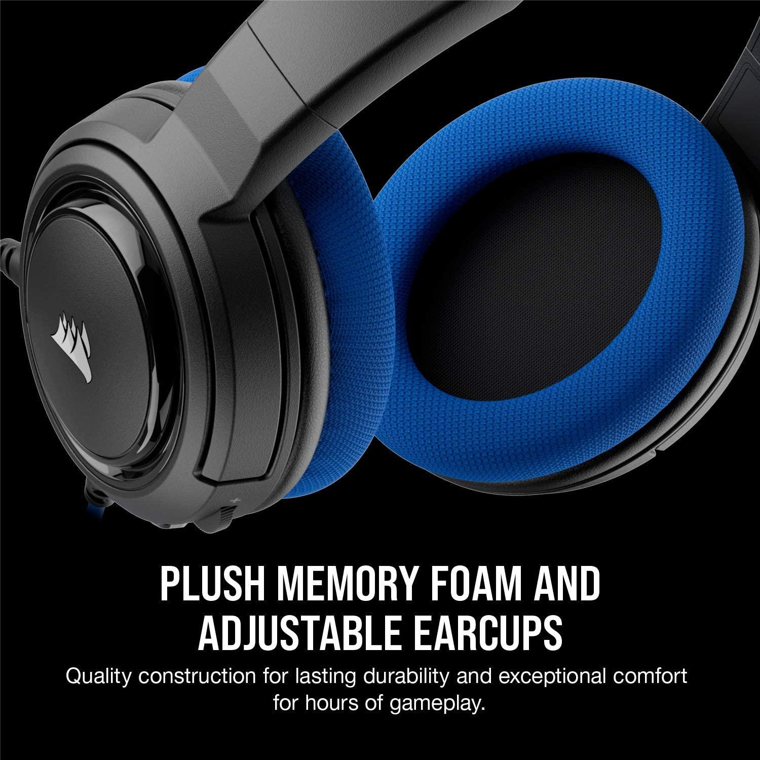CORSAIR HS35 STEREO GAMING HEADSET (BLUE) - DataBlitz