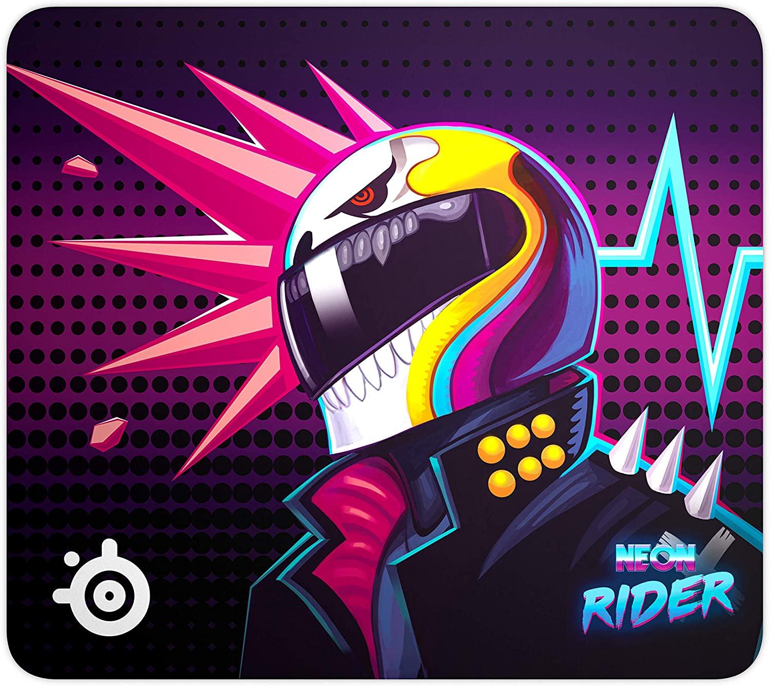 STEELSERIES QCK LARGE NEON RIDER LIMITED EDITION CLOTH GAMING MOUSEPAD (PN63837) - DataBlitz
