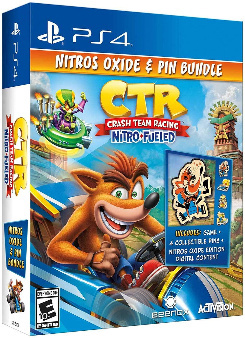 DATABLITZ ECOMMERCE | PS4 CRASH TEAM RACING NITRO FUELED NITROS OXIDE & PIN BUNDLE ALL